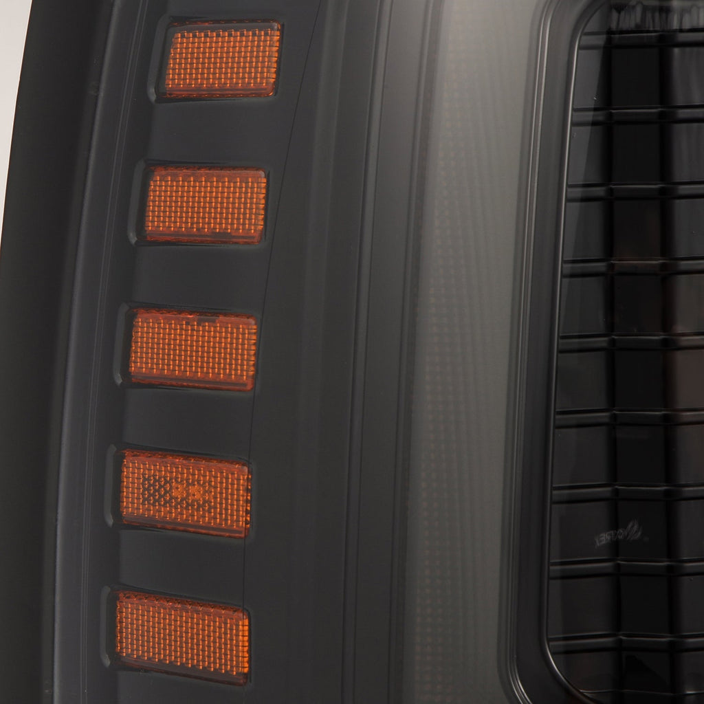 92-96 Ford F-Series/Bronco LUXX-Series LED Projector Headlights Alpha-Black