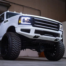 Load image into Gallery viewer, 92-96 Ford F-Series/Bronco LUXX-Series LED Projector Headlights Alpha-Black