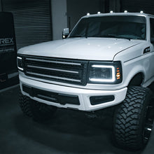 Load image into Gallery viewer, 92-96 Ford F-Series/Bronco LUXX-Series LED Projector Headlights Alpha-Black