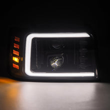 Load image into Gallery viewer, 92-96 Ford F-Series/Bronco LUXX-Series LED Projector Headlights Alpha-Black