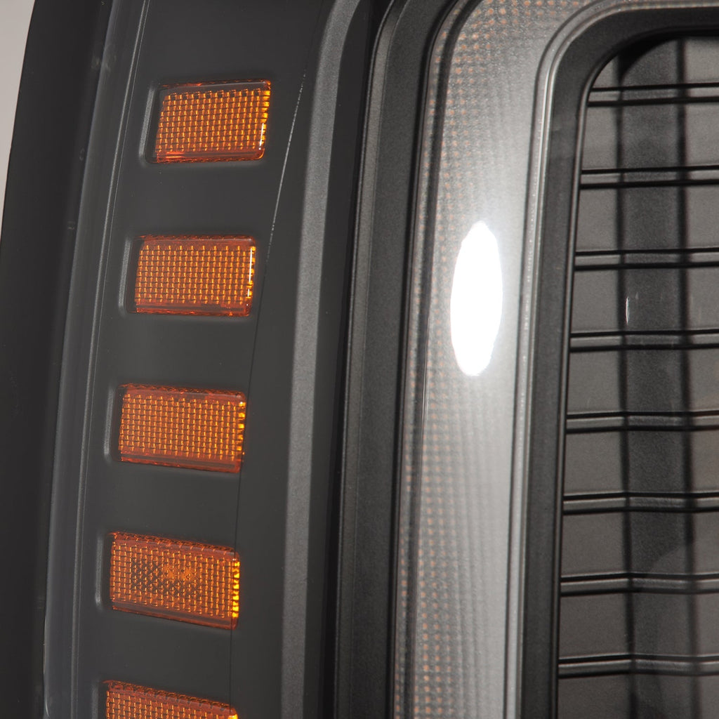 92-96 Ford F-Series/Bronco LUXX-Series LED Projector Headlights Black