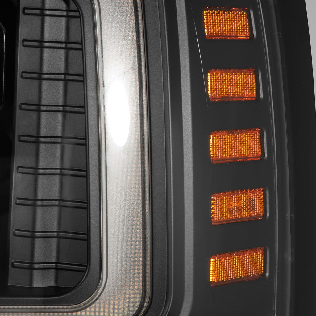 92-96 Ford F-Series/Bronco NOVA-Series LED Projector Headlights Black