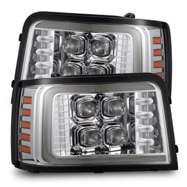 92-96 Ford F-Series/Bronco NOVA-Series LED Projector Headlights Chrome