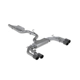 MBRP Exhaust 3in. Cat-Back. Quad Split Rear Exit. Active. T304. CF Tips (S46043CF)