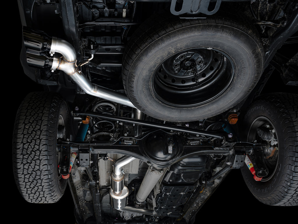 AWE Tuning Exhaust for 4th Gen Toyota Tacoma Dual Diamond Black Tips (3015-33254)