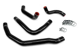 HPS Black Reinforced Silicone Radiator Coolant Hose Kit (4pc set) for rear (57-1500-BLK)