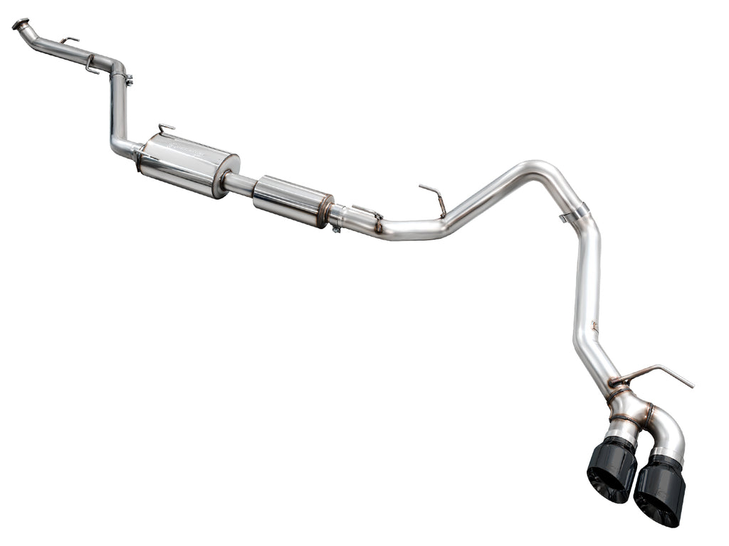 AWE Tuning Exhaust for 4th Gen Toyota Tacoma Dual Diamond Black Tips (3015-33254)