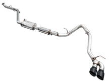 Load image into Gallery viewer, AWE Tuning Exhaust for 4th Gen Toyota Tacoma Dual Diamond Black Tips (3015-33254)