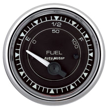Load image into Gallery viewer, AutoMeter Chrono 2-1/16in 0E 0-90 Ohm Electric Fuel Level Gauge - Chrome (9714)