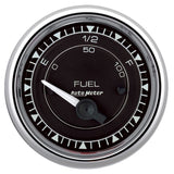 AutoMeter Chrono 2-1/16in 0E 0-90 Ohm Electric Fuel Level Gauge - Chrome (9714)