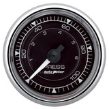 AutoMeter Chrono 2-1/16in 100PSI Mechanical Pressure Gauge - Chrome (9721)