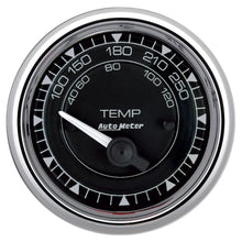 Load image into Gallery viewer, AutoMeter Chrono 2-1/16in 250 Degree Temperature Electric Gauge - Chrome (9737)