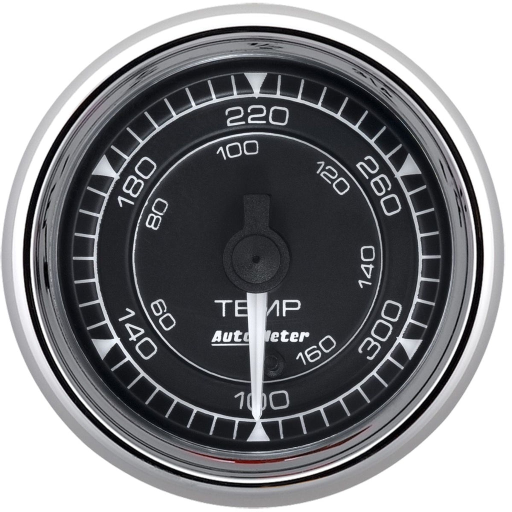 AutoMeter Chrono 2-1/16in 140-380 Degree Temperature Digital Stepper Motor Gauge - Chrome (9740)