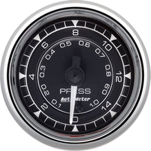 Load image into Gallery viewer, AutoMeter Chrono 2-1/16in 15PSI Digital Stepper Motor Pressure Gauge - Chrome (9762)