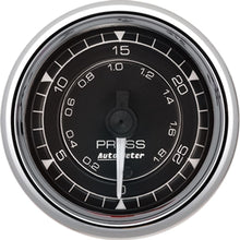 Load image into Gallery viewer, AutoMeter Chrono 2-1/16in 30PSI Digital Stepper Motor Pressure Gauge - Chrome (9764)
