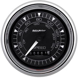 AutoMeter Chrono 3-3/8in 160MPH Electric Programmable Speedometer Gauge - Chrome (9788)