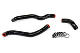 HPS Black Reinforced Silicone Heater Hose Kit for Nissan 03-06 350Z LHD (57-1435-BLK)