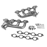 BBK 14-18 GM Truck 5.3/6.2 1 3/4in Shorty Tuned Length Headers - Polished Silver Ceramic (40470)