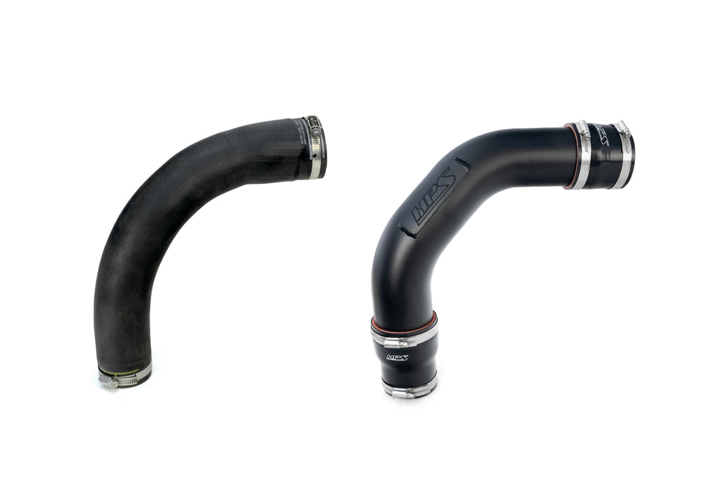 HPS Performance Hot and Cold Side Turbo Charge Pipe Kit Black (17-168WB)