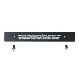 Nameless Performance Nameless Front License Plate Delete - CNC Engraved - Round Mounting Holes (NPPD-CN-RO)