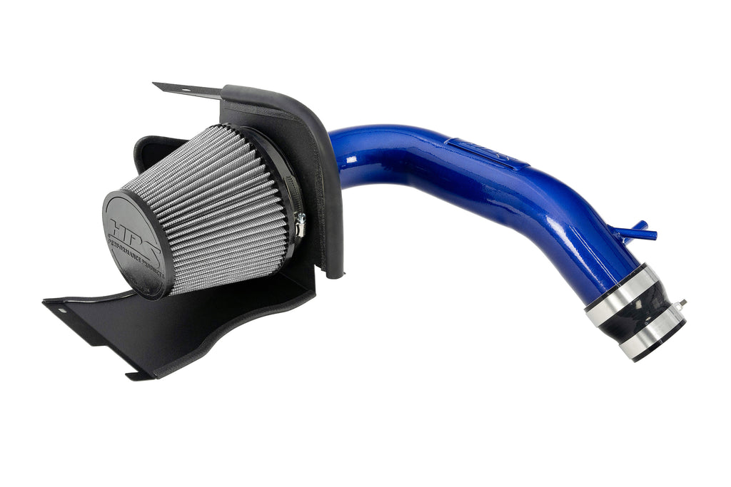 HPS Performance Air Intake Kit With Heat Shield Blue (827-721BL)