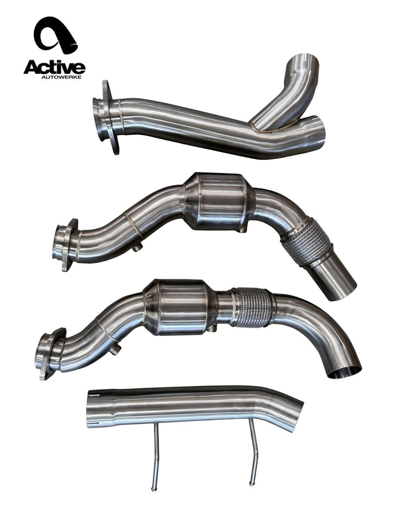 Active AutoWerke 2017–2020 Ford F-150 3.5L EcoBoost AFlow EPA-Compliant Catted Downpipes (51-001A)