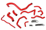 HPS Red Reinforced Silicone Radiator Hose Kit Coolant for Volkswagen 99 06 (57-1838-RED)