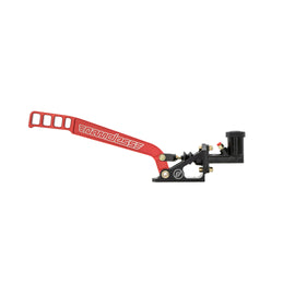 Nameless Performance Horizontal Hydraulic Handbrake - Red Laser Engraved - With Reservoir Style Master Cylinder (NPHBLD-RED-RES750B)