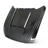 Anderson Composites Ram air double sided carbon fiber hood for 2015-2017 Ford Mustang  (AC-HD15FDMU-AB-DS)