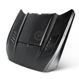 Anderson Composites Ram air fiberglass hood for 2015-2017 Ford Mustang  (AC-HD15FDMU-AB-GF)