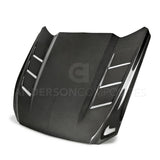 Anderson Composites Heat extractor double sided carbon fiber hood for 2015-2017 Ford Mustang  (AC-HD15FDMU-SA-DS)