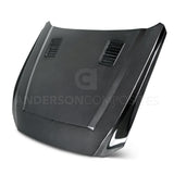 Anderson Composites Type-SN double sided carbon fiber hood for 2015-2017 Ford Mustang  (AC-HD15FDMU-SN-DS)