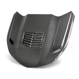 Anderson Composites 16-19 Chevrolet Camaro Double Sided Carbon Fiber Type-T2 Style Hood (AC-HD19CHCAM-T2-DS)