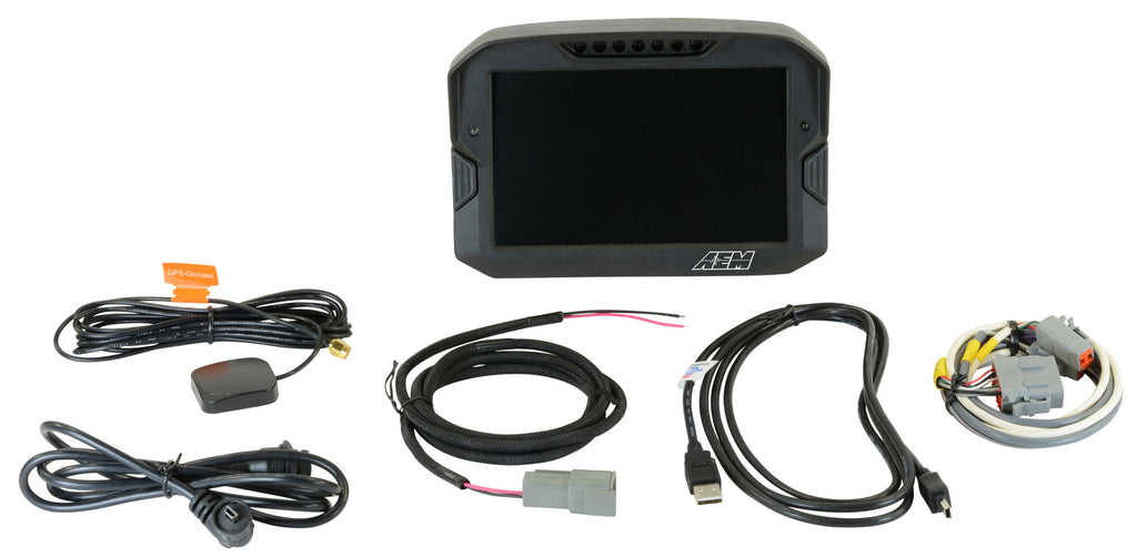 AEM Electronics CD-7LG Carbon Logging Display with Internal GPS (30-5703)