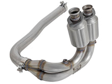 Load image into Gallery viewer, aFe POWER Direct Fit 409 Stainless Steel Front Catalytic Converter (47-48003)