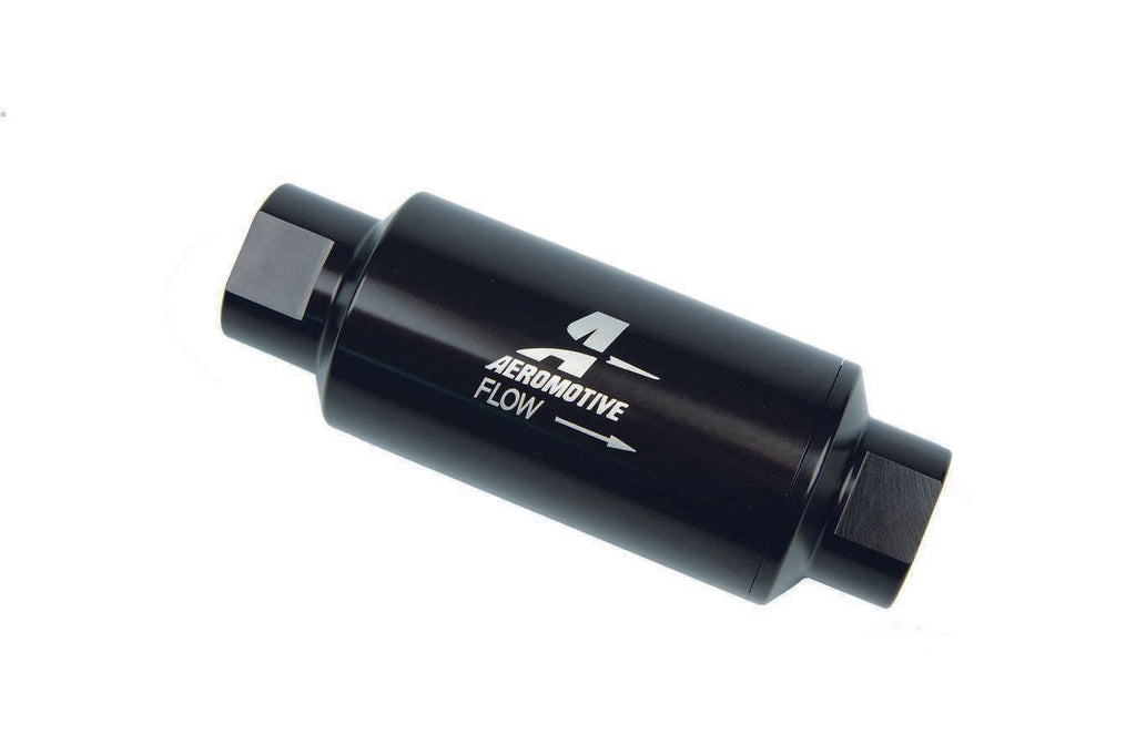 Aeromotive Fuel System Inline Fuel Filter - 10 Micron- Black - 12321