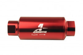 Aeromotive Fuel System #10-ORB Fuel Filter Inline 10 Mircon Red - 12340