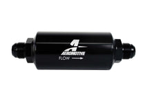 Load image into Gallery viewer, Aeromotive Fuel System 10an Inline Fuel Filter 10 Micron 2in OD Black - 12387