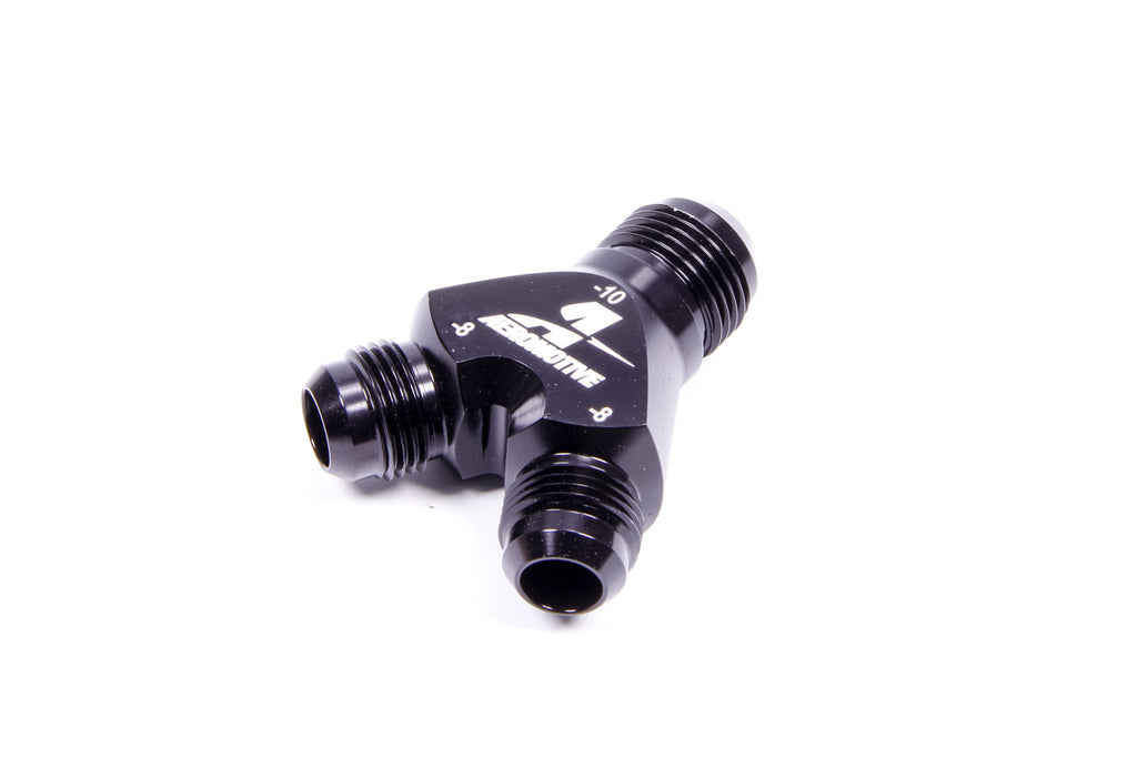 Aeromotive Fuel System Y-Block Fitting - 10an to 2 x -8an - 15675