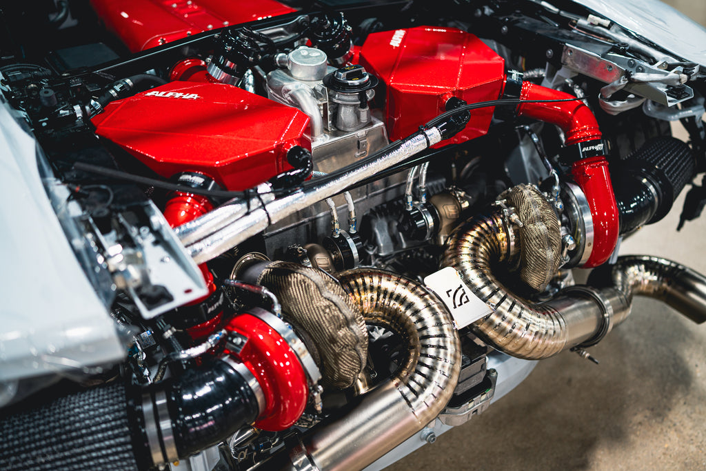 AMS Performance 2020+ Audi R8 ALPHA G42-1450 1.01 A/R Twin Turbo Kit w/ Standard Exit Titanium Exhaust (ALP.42.14.0042-2)