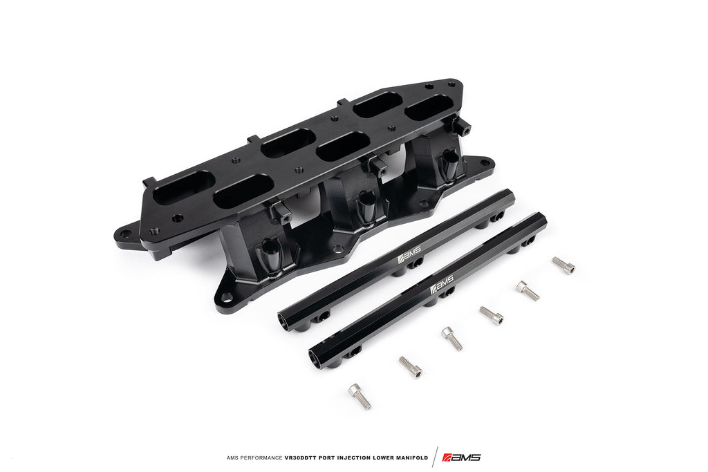 AMS Performance Nissan Z Port Injection Lower Manifold (Black) (AMS.47.08.0001-1)