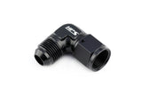HPS Performance Aluminum AN -3 90 Degree Male to Female Swivel Coupler (AN9211-3)
