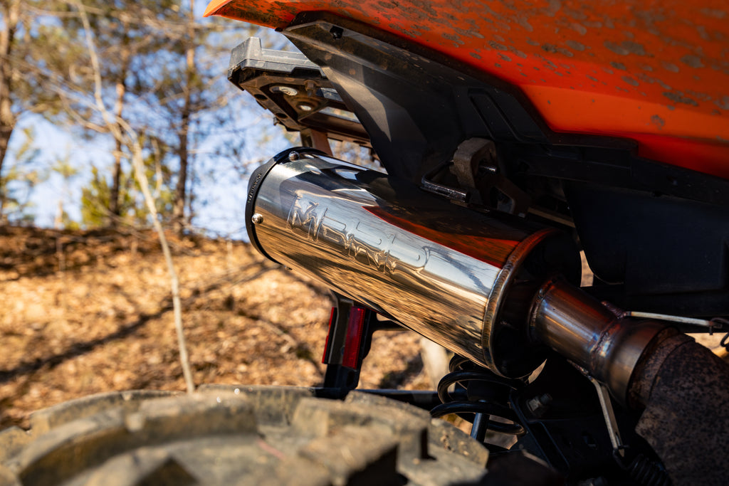 MBRP 2013+ Polaris Scrambler 850 5in Slip-on Exhaust System w/ Performance Mufflers (AT-9542PT)