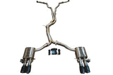 Valvetronic Designs 2018-2025 Audi B9 S4,S5 3.0L Catback T304 Stainless Steel Brushed 3.5 Inch Outlet Tips (AUD.B9.S4.VSES.BR.BRSH)