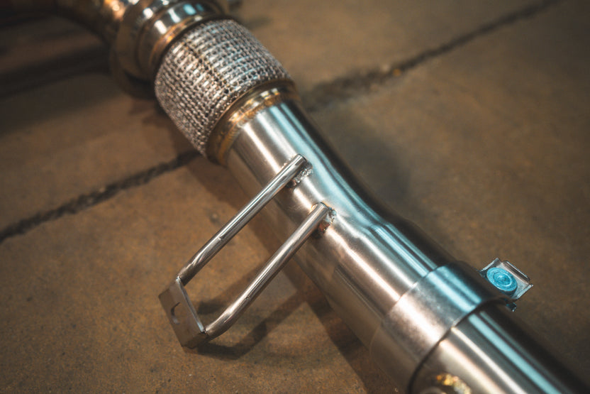 Valvetronic Designs 2017-2025 Audi R8 5.2L F1 Exhaust System With Free Flow Headers (Version 1) T304 Stainless Steel Reuses OEM Tips (AUD.R8.V10.GEN2.F1.FFH.1.BR)