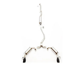 Thermal R&D 2023+ Acura Integra - Front Pipe Back Exhaust w/ Black Coated Exhaust Tips (B192-C192-C)