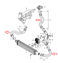 Load image into Gallery viewer, CTS Turbo B8 A4/A5 2.0T Silicone Intercooler Hose kit (CTS-SIL-B8-ITKIT)
