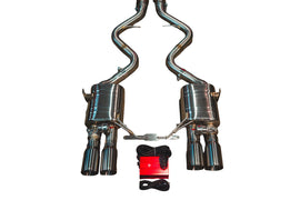 Valvetronic Designs 08-2011 BMW E90,E92 M3 4.0L Axleback T304 Stainless Steel Burnt 3.5 Inch Outlet Tips (BMW.E9X.M3.AXL.BR.BRT)