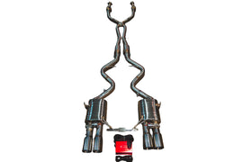 Valvetronic Designs 08-11 BMW E90,E92 M3 4.0L 200 Cell Full Exhaust System T304 Stainless Steel Burnt 3.5 Inch Outlet Tips (BMW.E9X.M3.VSES.2CC.BR.BRT)