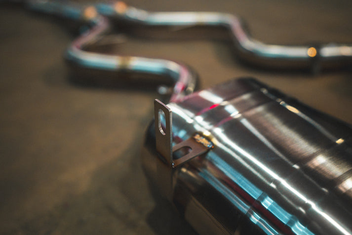 Valvetronic Designs 08-11 BMW E90,E92 M3 4.0L 200 Cell Full Exhaust System T304 Stainless Steel Burnt 3.5 Inch Outlet Tips (BMW.E9X.M3.VSES.2CC.BR.BRT)